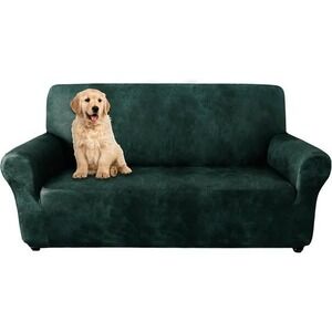Oversized Loveseat Sofa‎ Slipcover Stretch Couch Cover Protector - Green